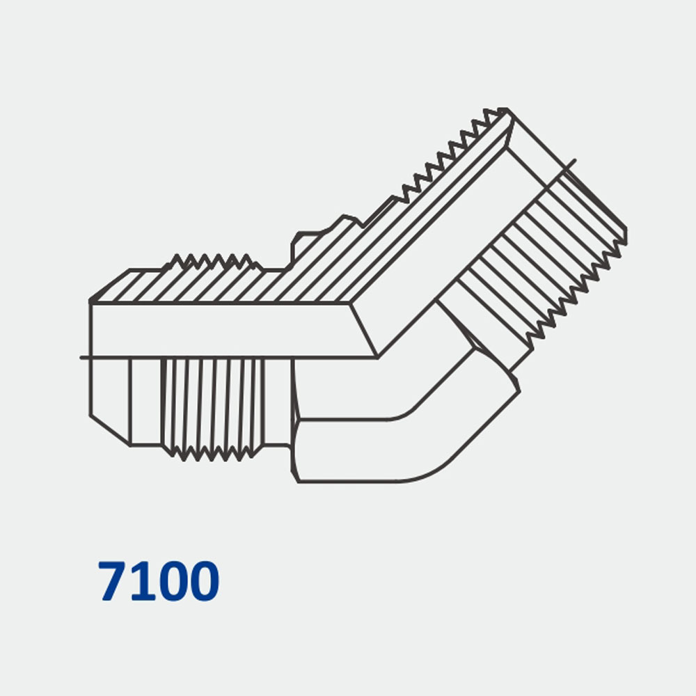 Conversion Adapters 7100 MJ-MBSPT 45° Elbow