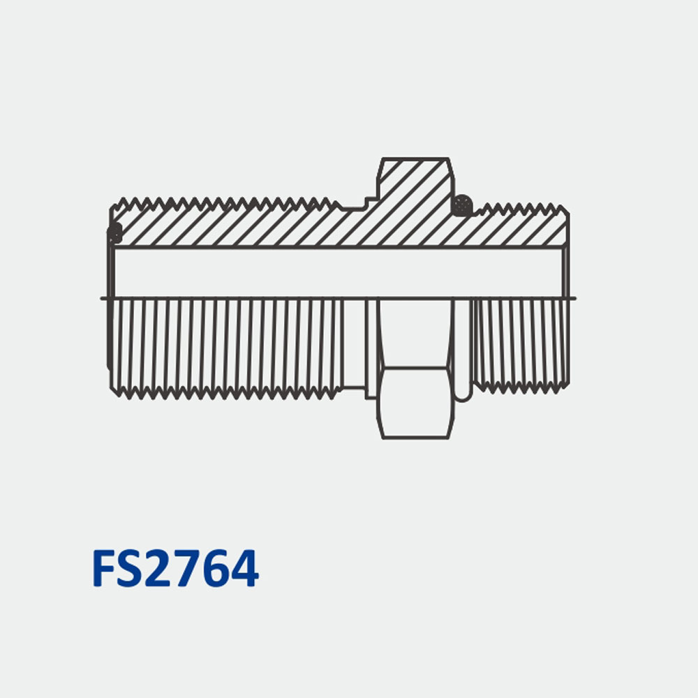 O-Ring Face Seal Fittings FS2764 FS Bulkhead-MORB Straight