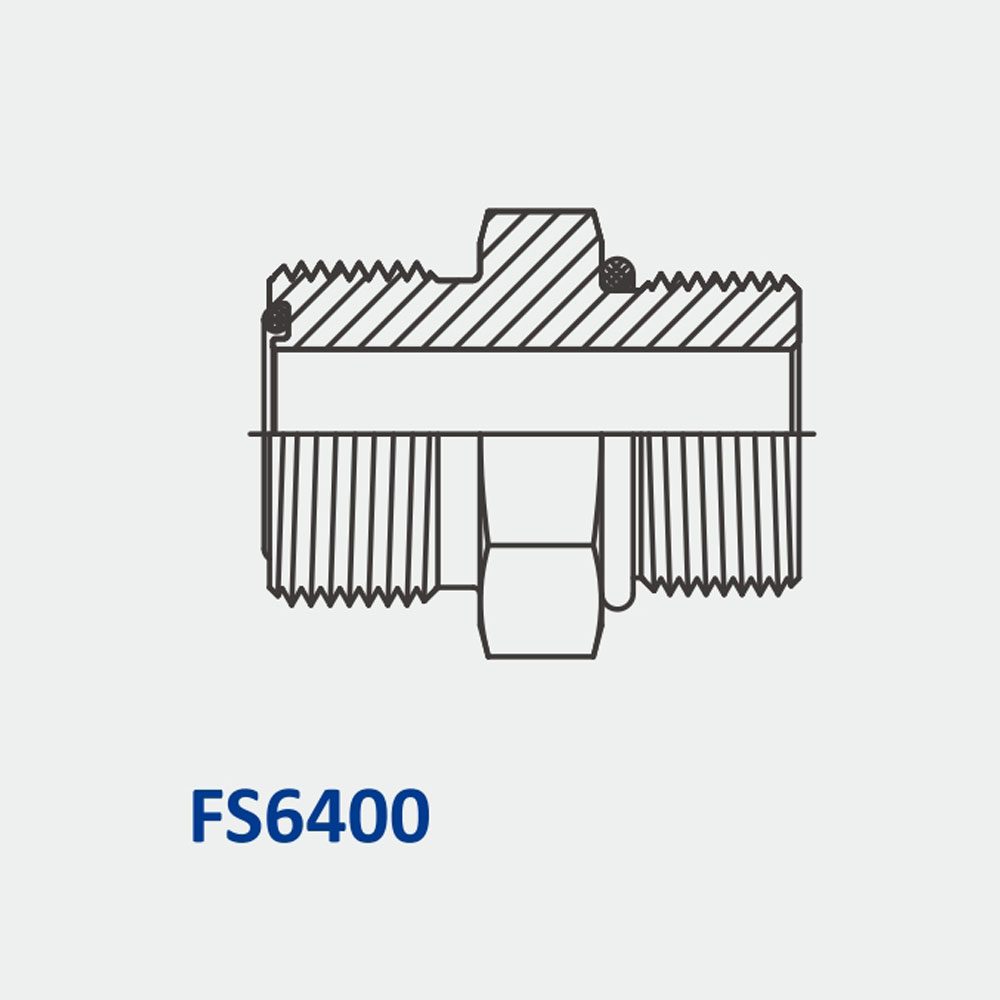 O-Ring Face Seal Fittings FS6400 MFS-MORB Straight