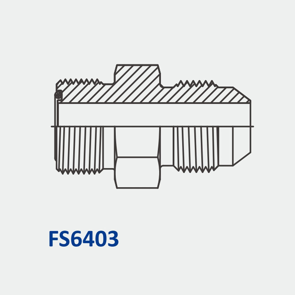 O-Ring Face Seal Fittings FS6403 MFS-MJ Straight