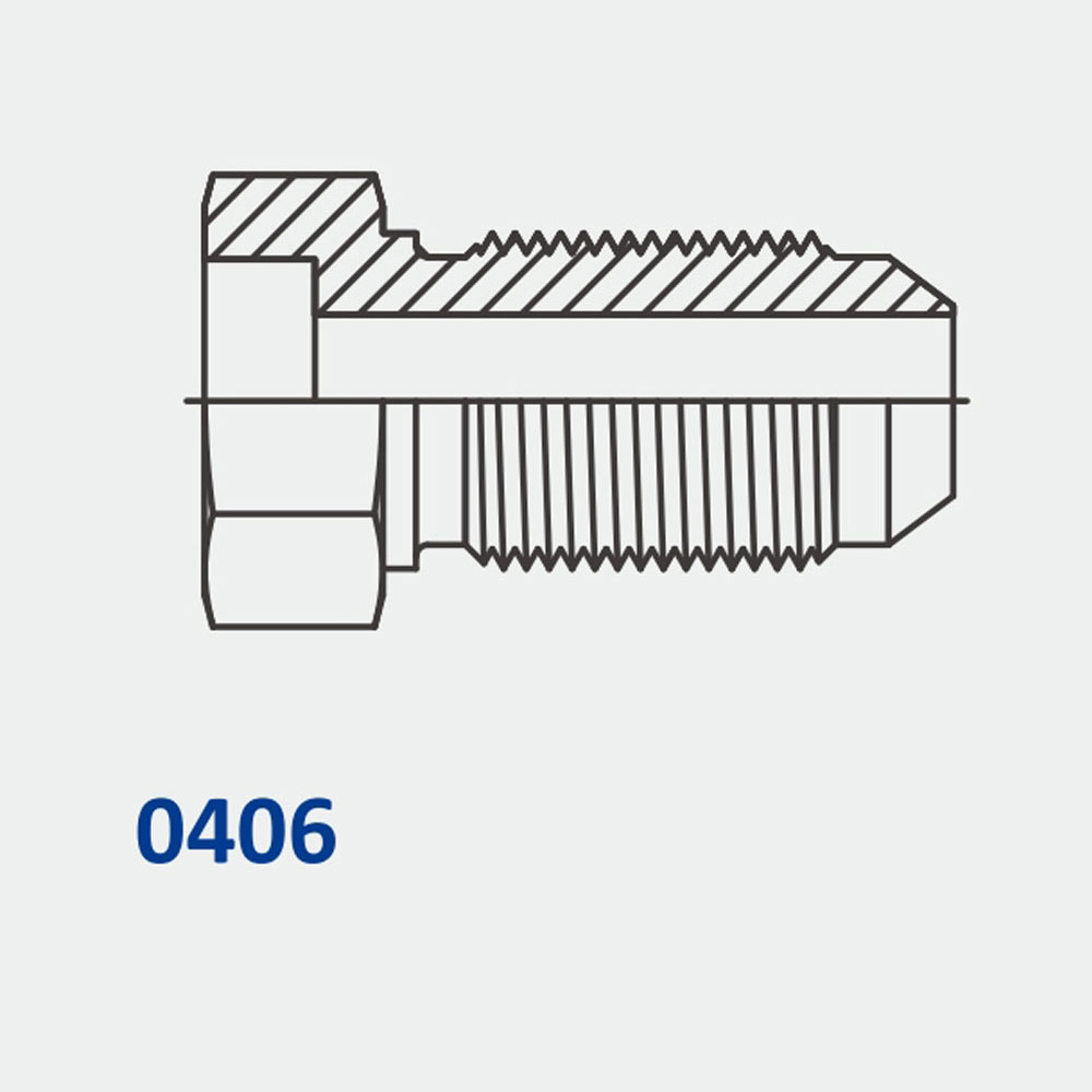 Tube Fittings & Adapters 406 Bore-MJ Bulkhead Straight