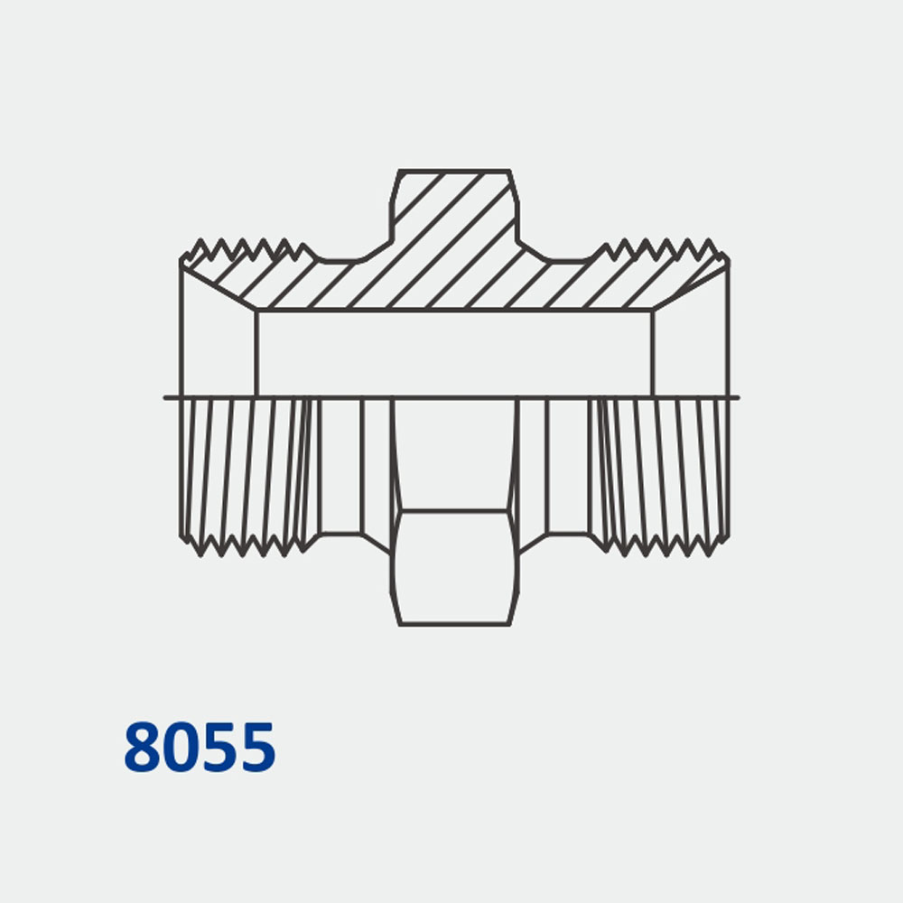 Conversion Adapters 8055 Metric MM-MM Nipple