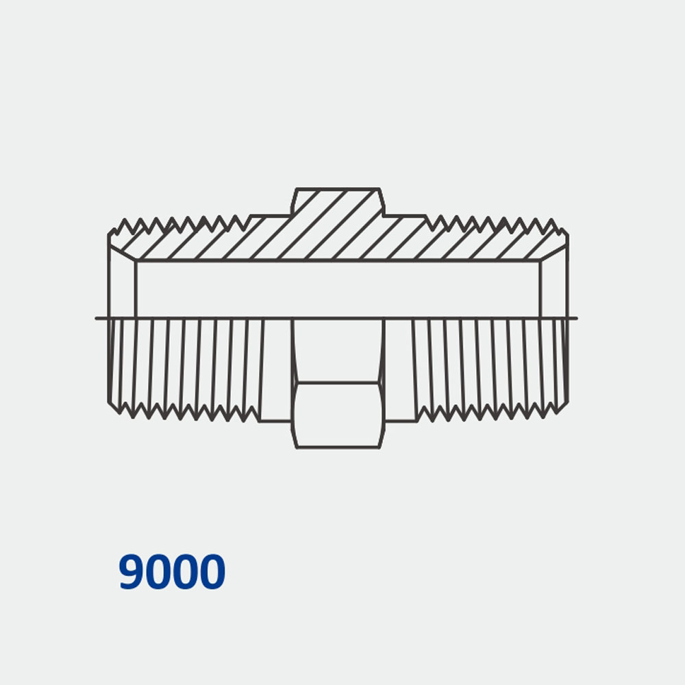 Conversion Adapters 9000 MBSPT-MBSPT Nipple
