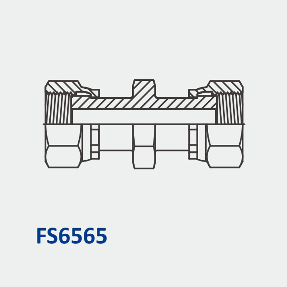 O-Ring Face Seal Fittings FS6565 FFSS-FFSS Straight