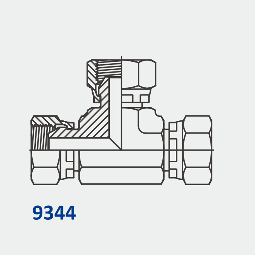 Conversion Adapters 9344 FBSPP-FBSPP-FBSPP Tee