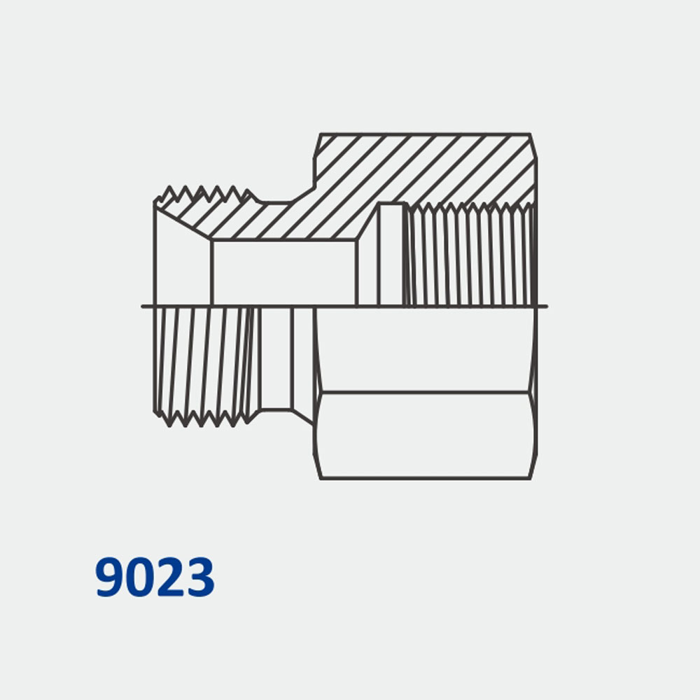 Conversion Adapters 9023 MBSPP-FBSPP w/60° Seat