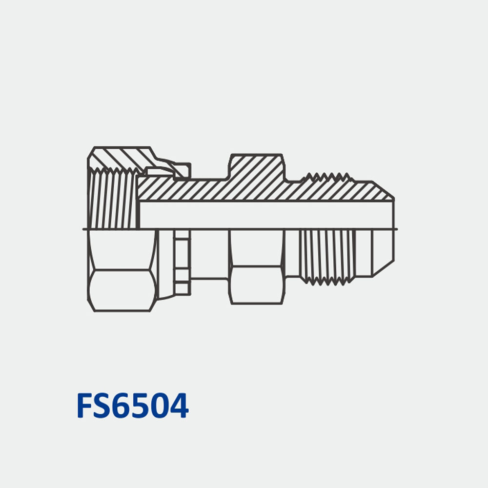 O-Ring Face Seal Fittings FS6504 FFSS-MJ Straight
