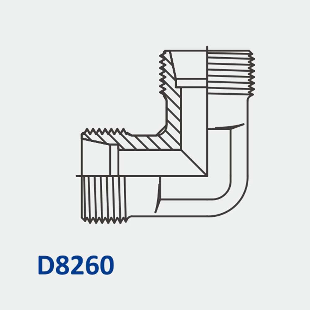 Metric Bite Type D8260 MBT-MBT Equal Elbow Body Only