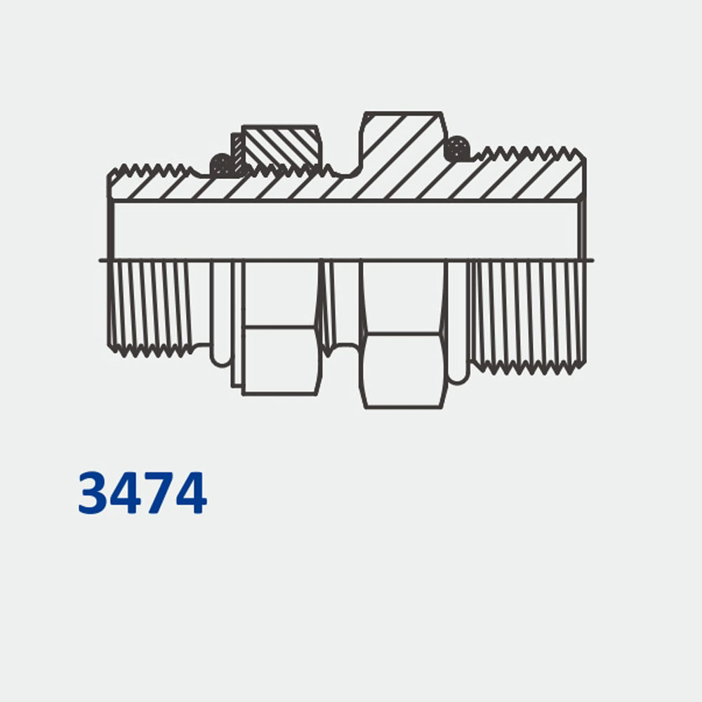 Tube Fittings & Adapters 3474 MAORB-ORB Straight