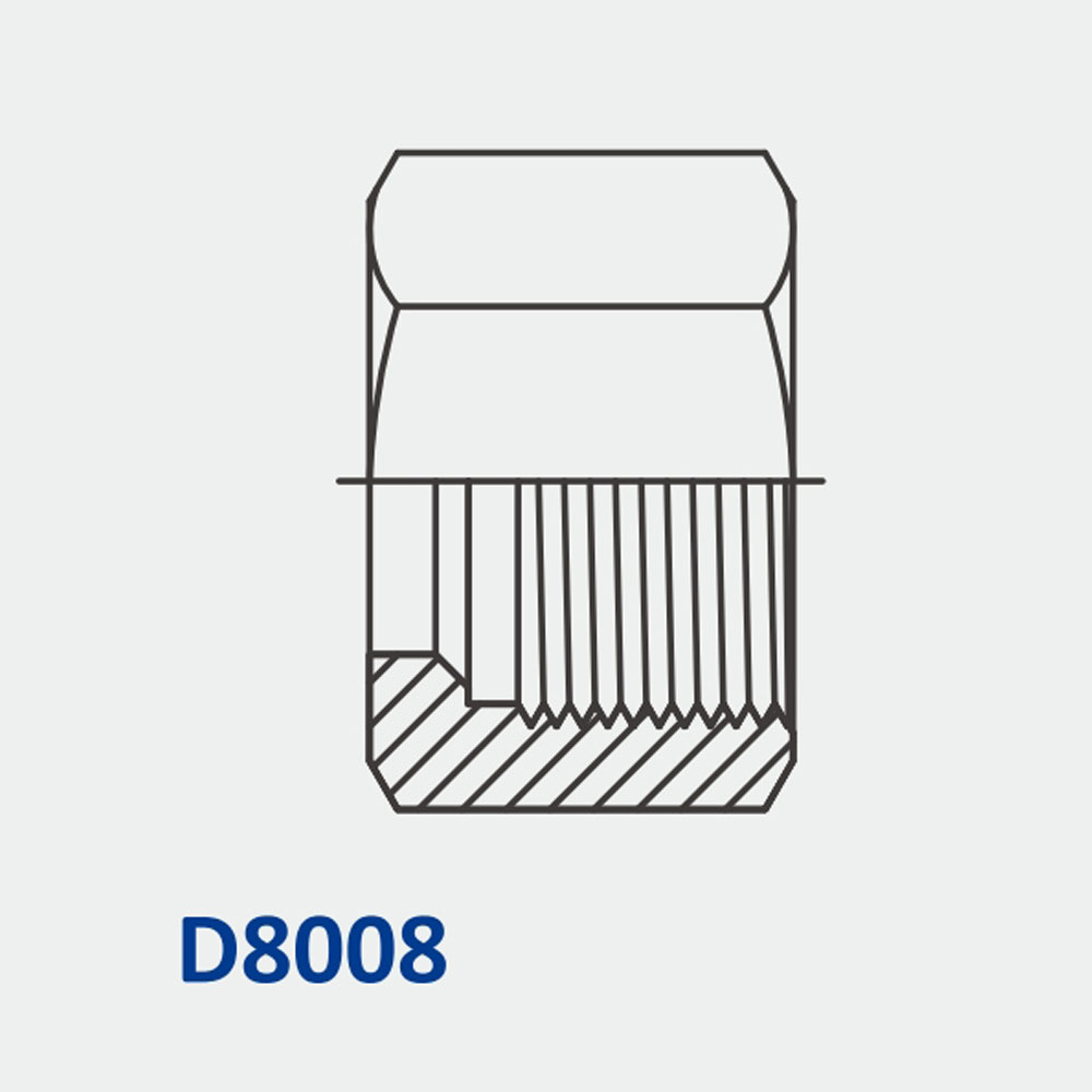 Metric Bite Type D8008 Tube Nut