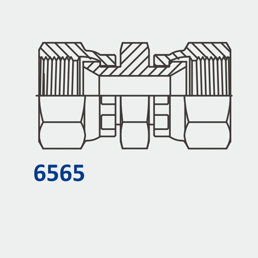 Tube Fittings & Adapters 6565 FJS-FJS Straight