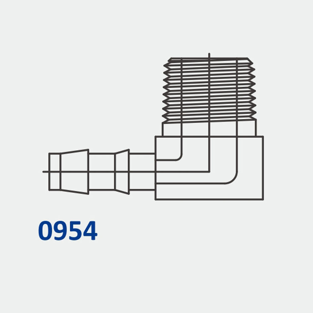 Tube Fittings & Adapters 954 HB-MP 90° Elbow