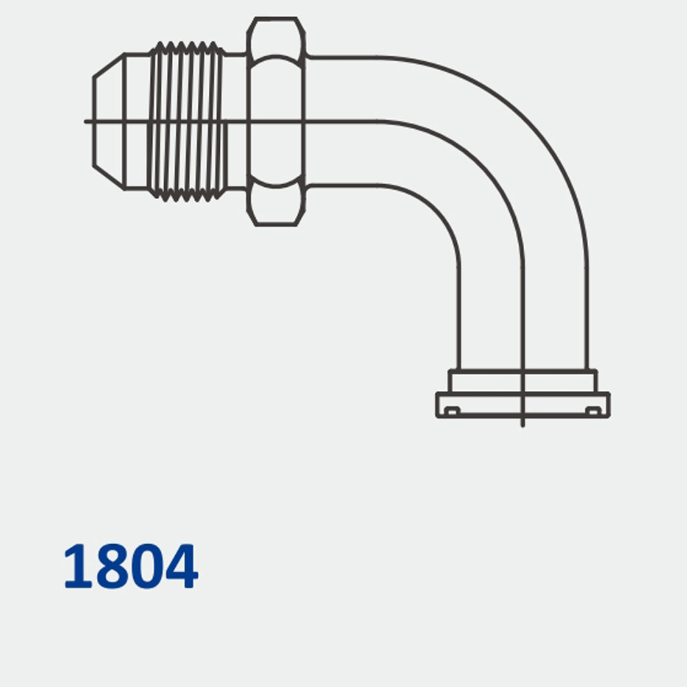 Hydraulic Flanges / Accessories 1804 MJ-Flange 90° Code 62