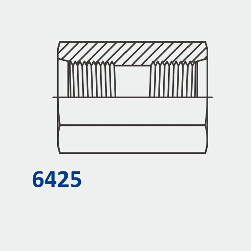 Tube Fittings & Adapters 6425 FORB-FORB Straight