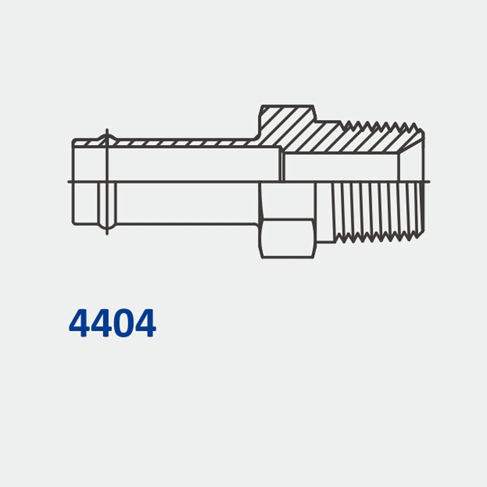 Tube Fittings & Adapters 4404 HB-MP Straight