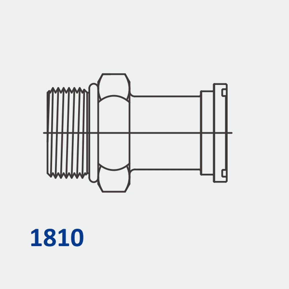 Hydraulic Flanges / Accessories 1810 MORB-Flange Straight Code 62