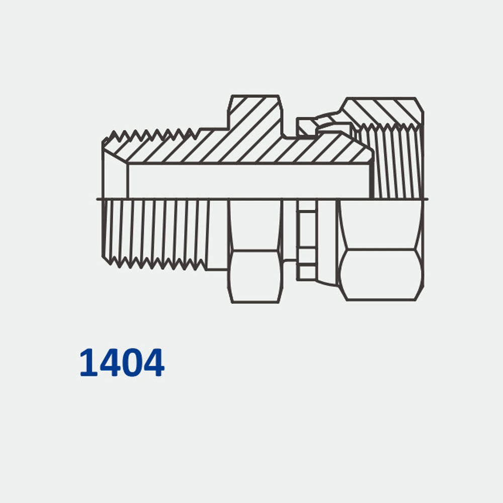 Tube Fittings & Adapters 1404 MP-FPS Straight