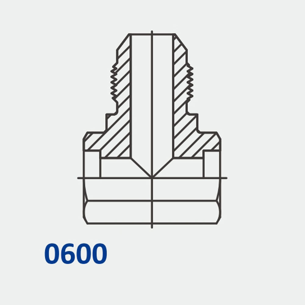 Tube Fittings & Adapters 600 Bore-Bore-MJ Tee