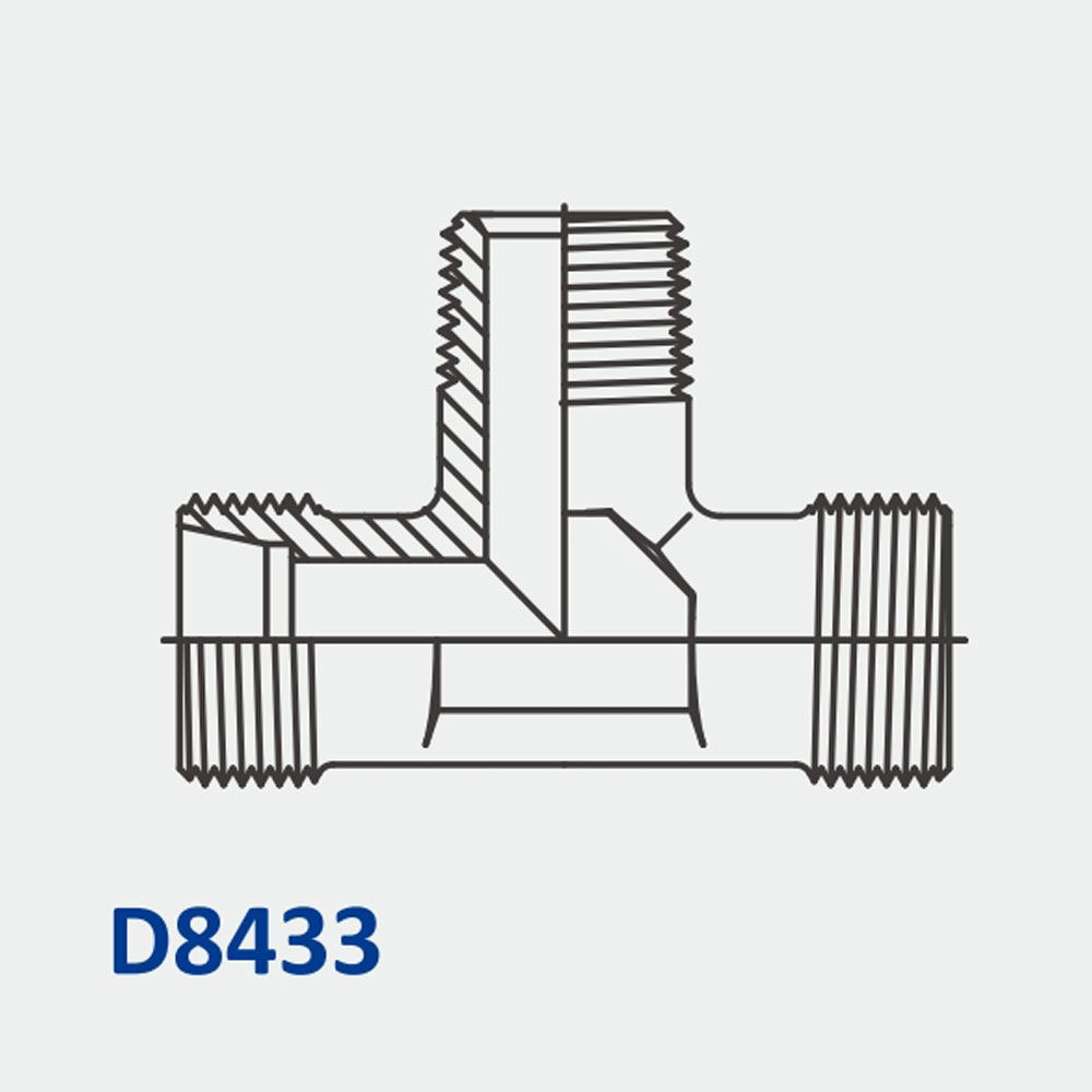 Metric Bite Type D8433 MBT-MBT-MK BR. Tee Body Only