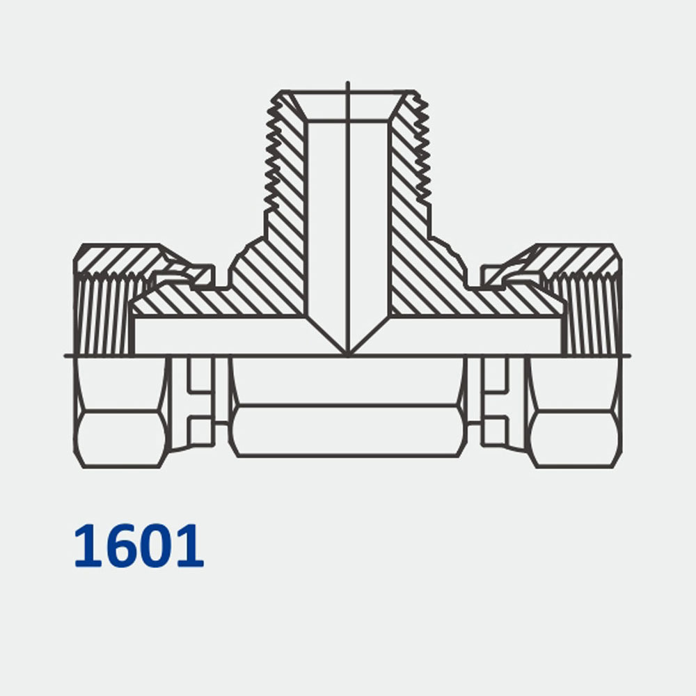 Tube Fittings & Adapters 1601 MP-FPS-FPS Tee