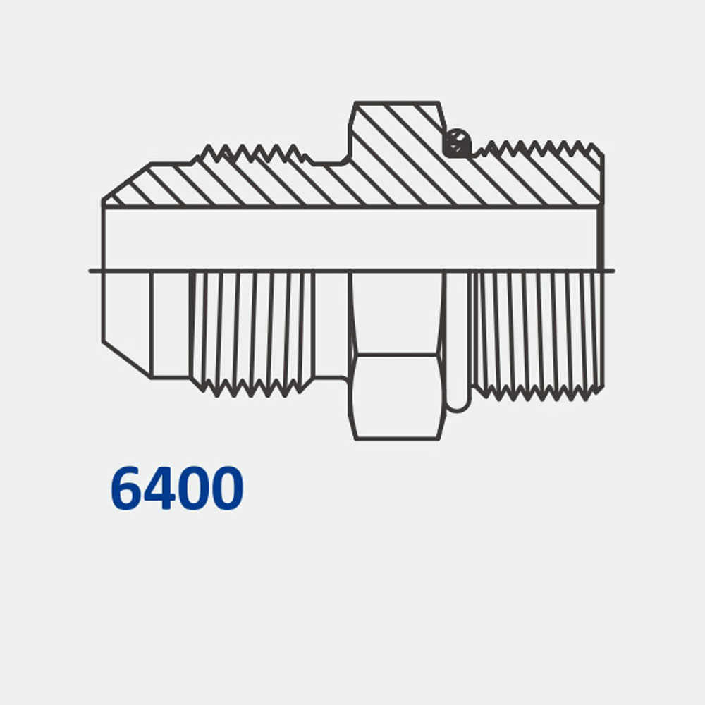 Tube Fittings & Adapters 6400 MJ-MORB Straight
