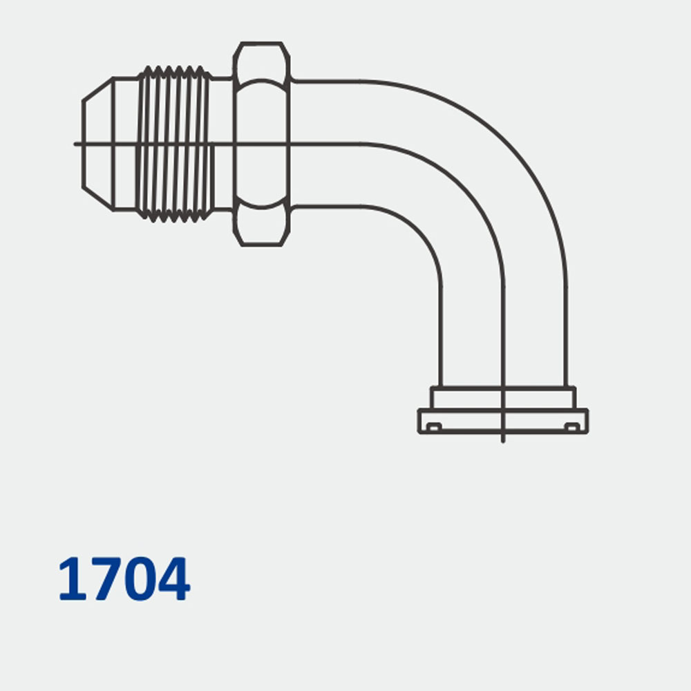Hydraulic Flanges / Accessories 1704 MJ-Flange 90° Code 61
