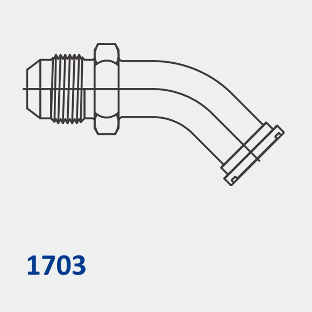 Hydraulic Flanges / Accessories 1703 MJ-Flange 45° Code 61