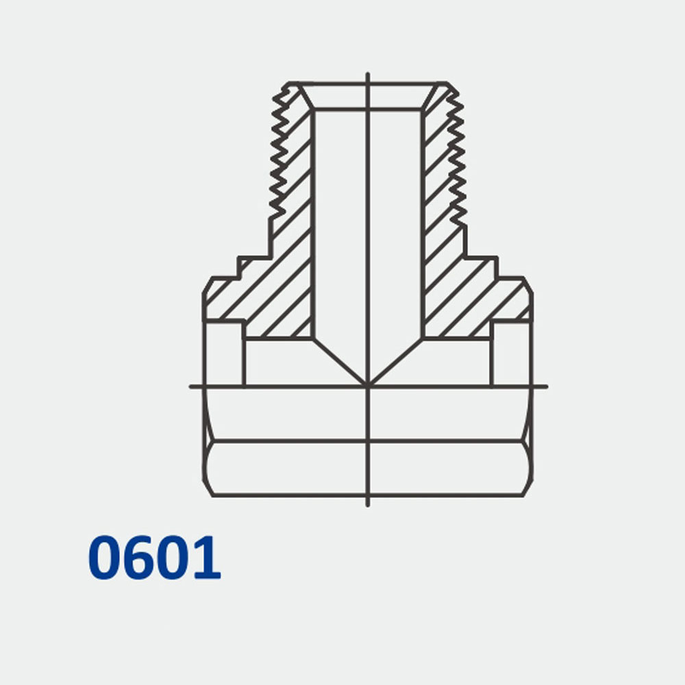 Tube Fittings & Adapters 601 Bore-Bore-MP Tee