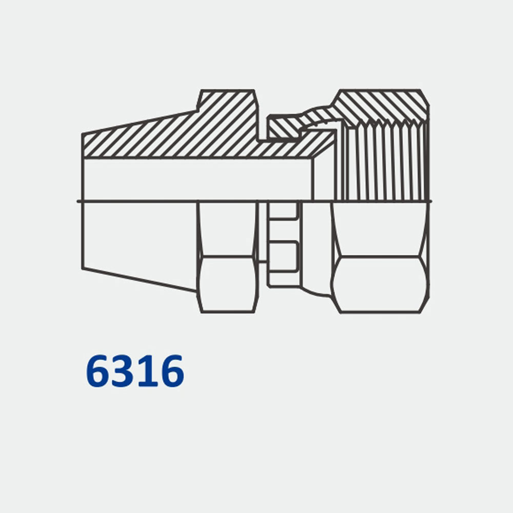 Tube Fittings & Adapters 6316 FJS-Weld Straight