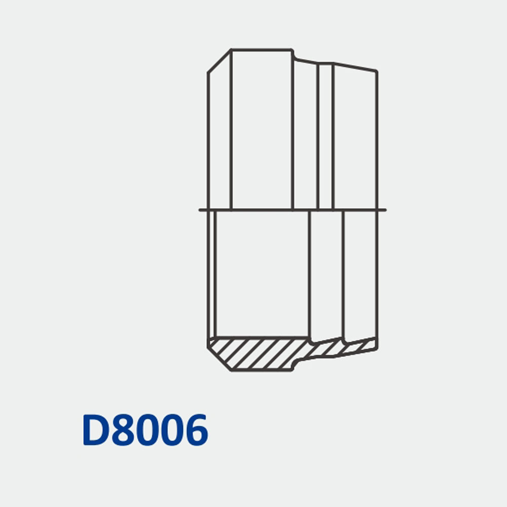 Metric Bite Type D8006 Double Bite Ring