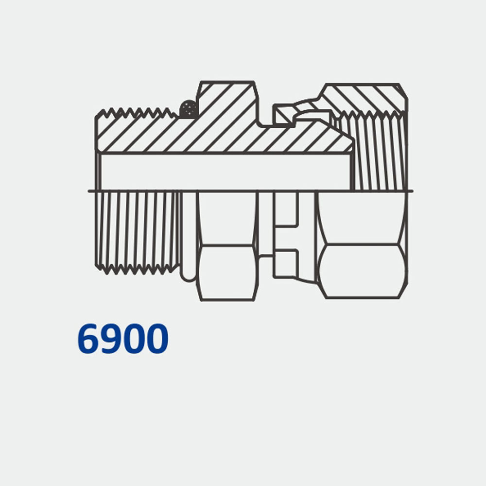 Tube Fittings & Adapters 6900 MORB-FPS Straight