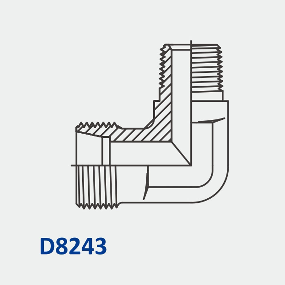 Metric Bite Type D8243 MBT-MBSPT 90° Elbow Body Only