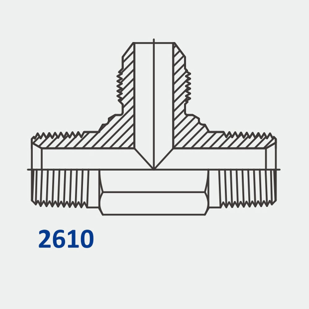 Tube Fittings & Adapters 2610 MP-MP-MJ Tee