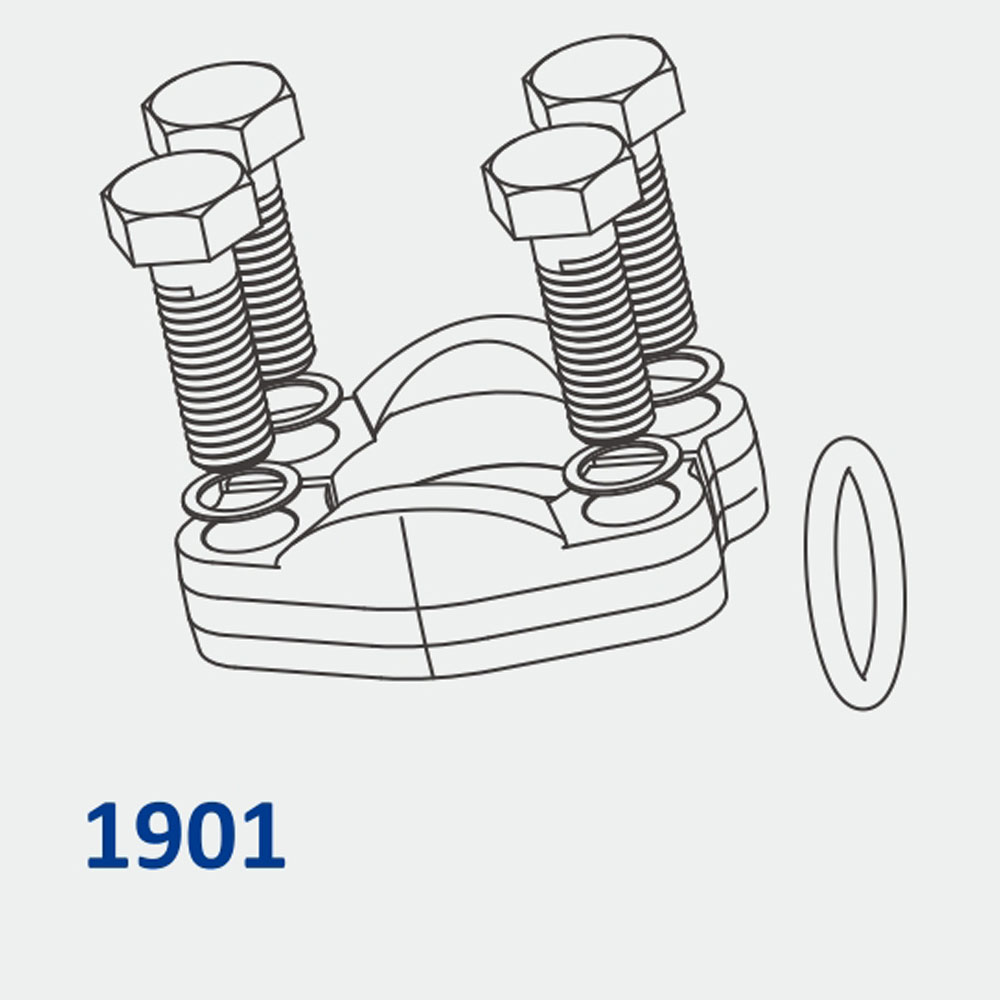 Hydraulic Flanges / Accessories 1901 Split Flange Kit Code 61