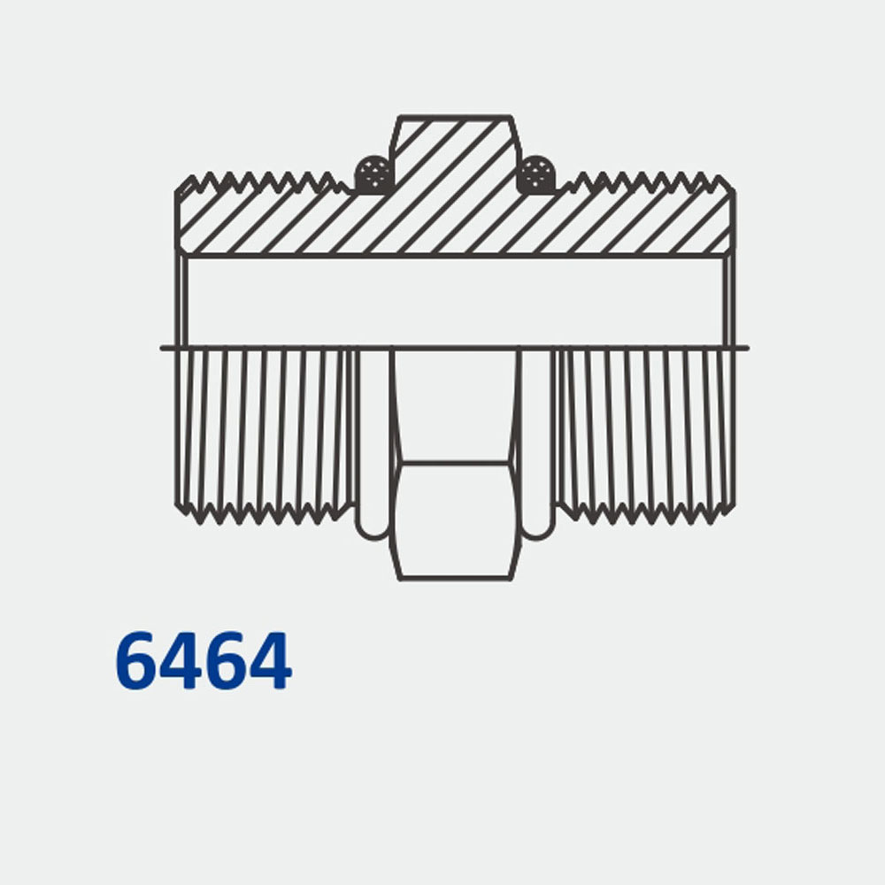 Tube Fittings & Adapters 6464 MORB-MORB Straight