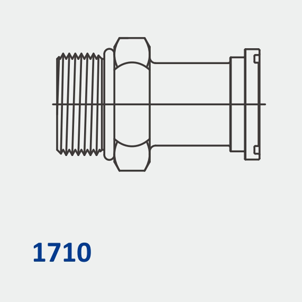Hydraulic Flanges / Accessories 1710 MORB-Flange Straight Code 61