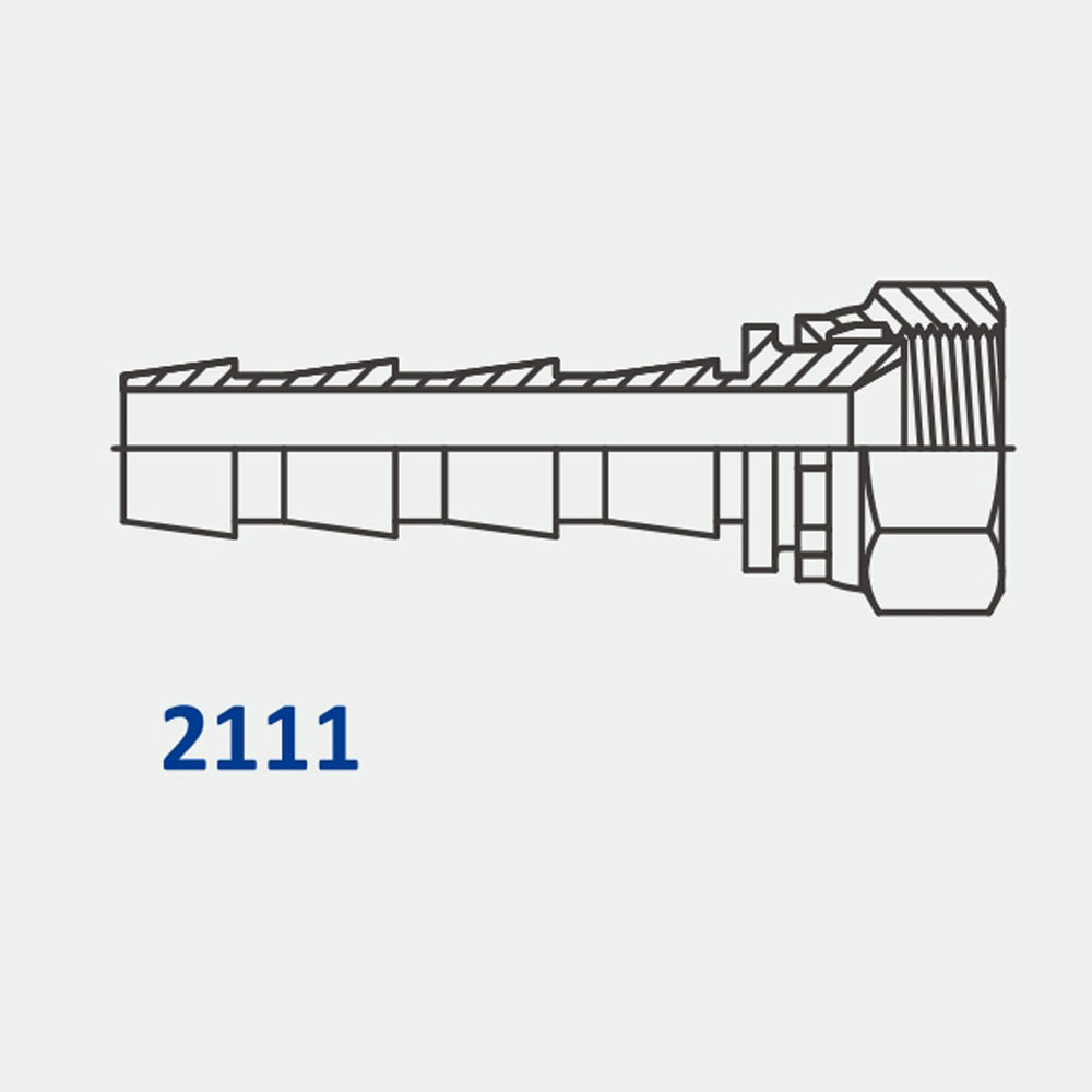 Tube Fittings & Adapters 2111 PL-FJS Straight