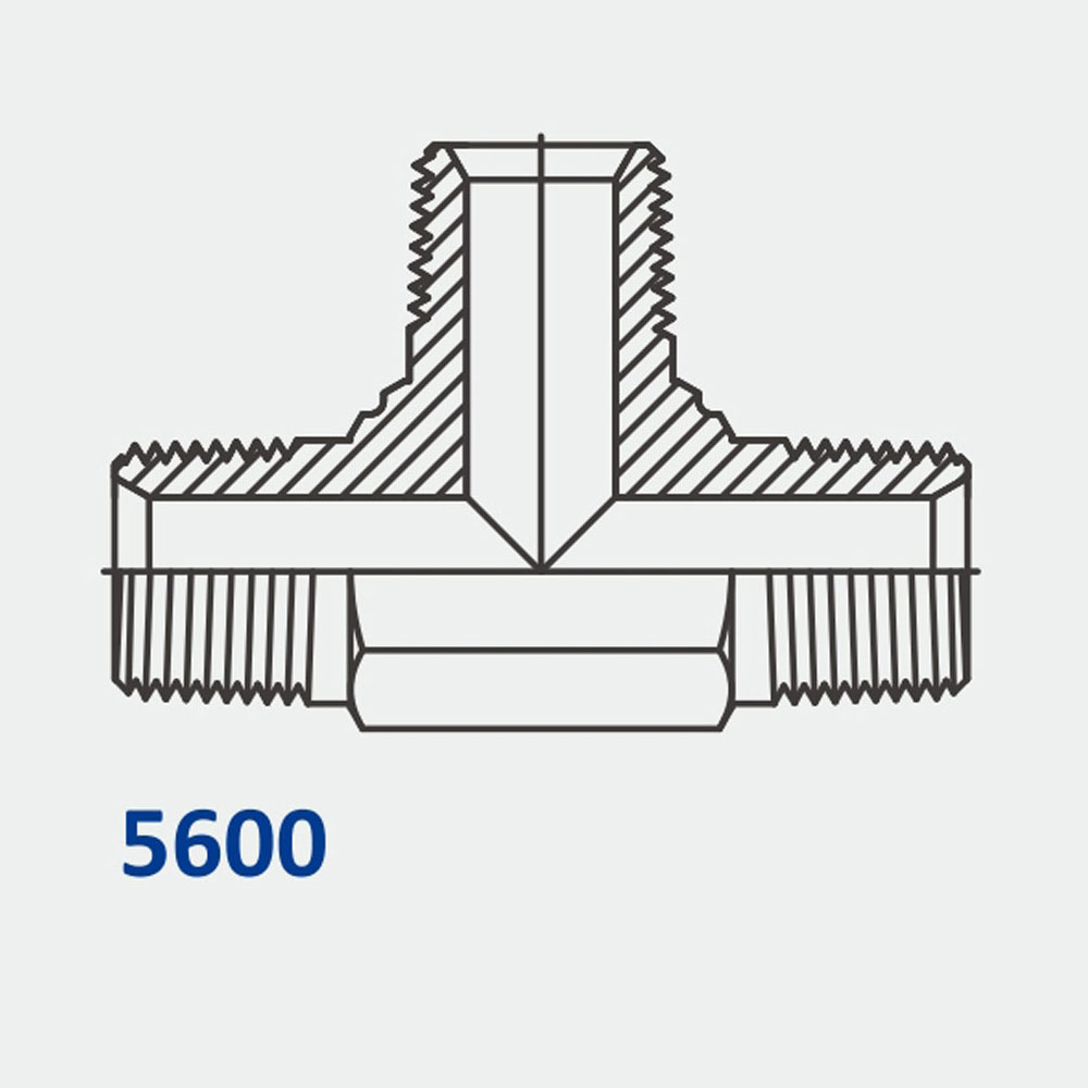 Tube Fittings & Adapters 5600 MP-MP-MP Tee