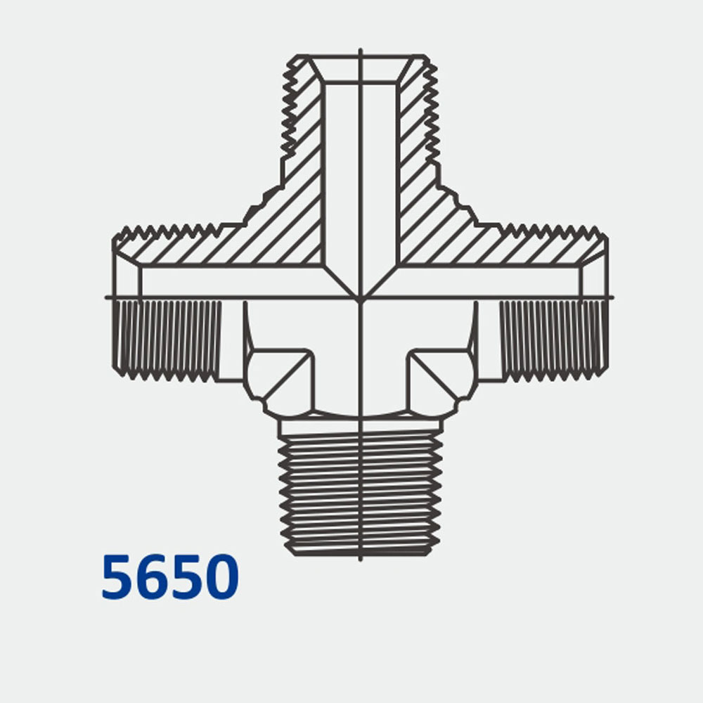 Tube Fittings & Adapters 5650 MP-MP-MP-MP Cross