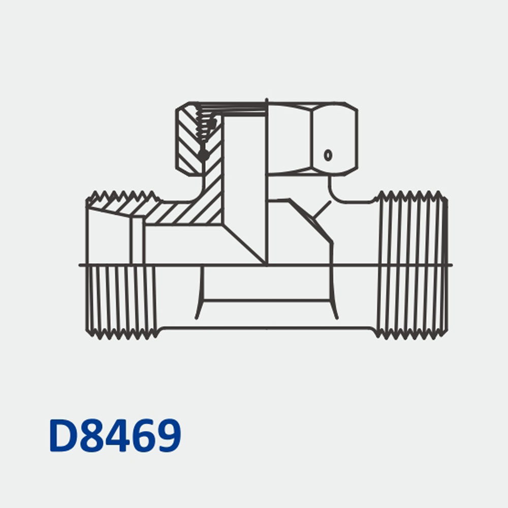Metric Bite Type D8469 MBT-MBT-FMS Adj. BR. Tee-DKO Body Only