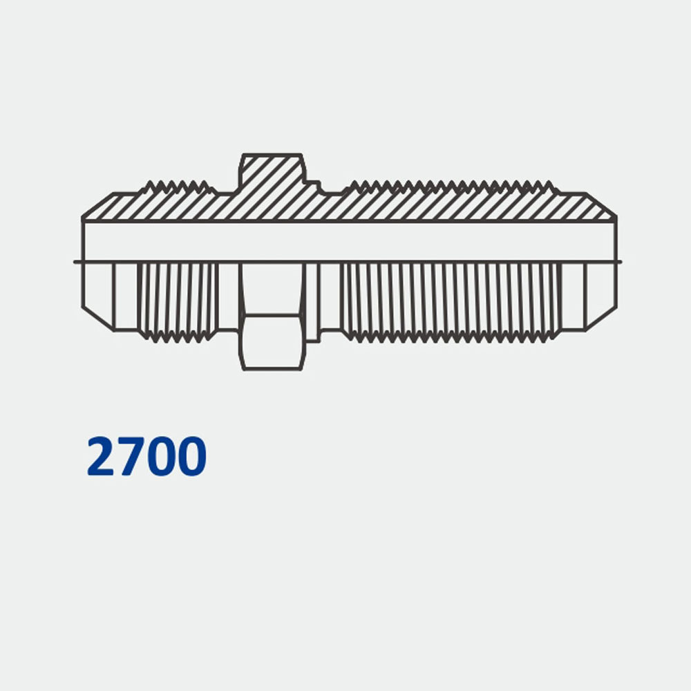 Tube Fittings & Adapters 2700 MJ-MJ Bulkhead Straight